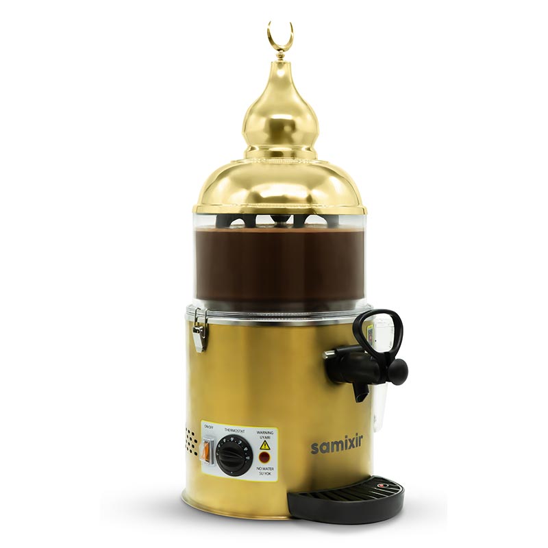 Samixir SC.06 Sıcak Çikolata ve Sahlep Makinesi, 6 L, Gold