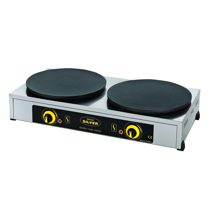 Silver Elektrikli Çift Gözlü Krep Makinası