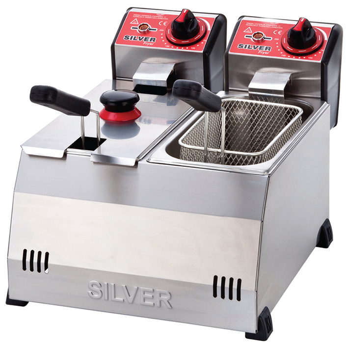 Silver 3+3 Litre Çiftli Fritöz