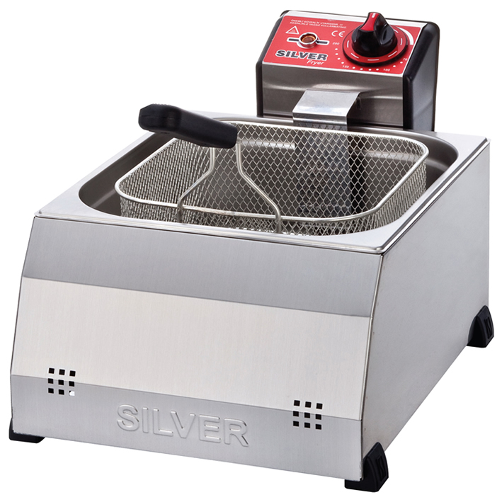 Silver 8 Litre Tekli Fritoz